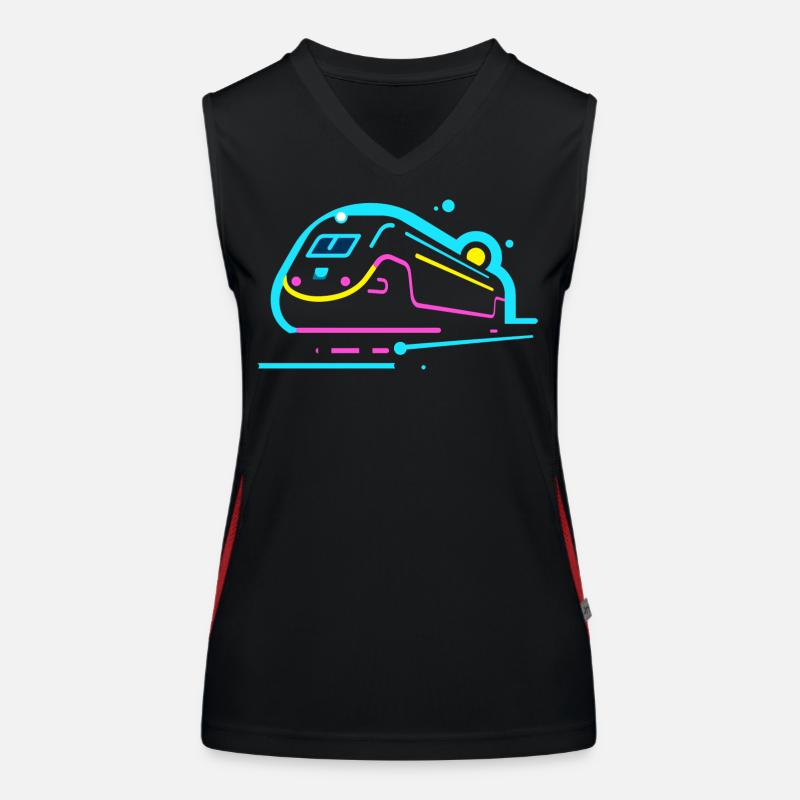 Train Comic Look Women's Functional Contrast Tank Top