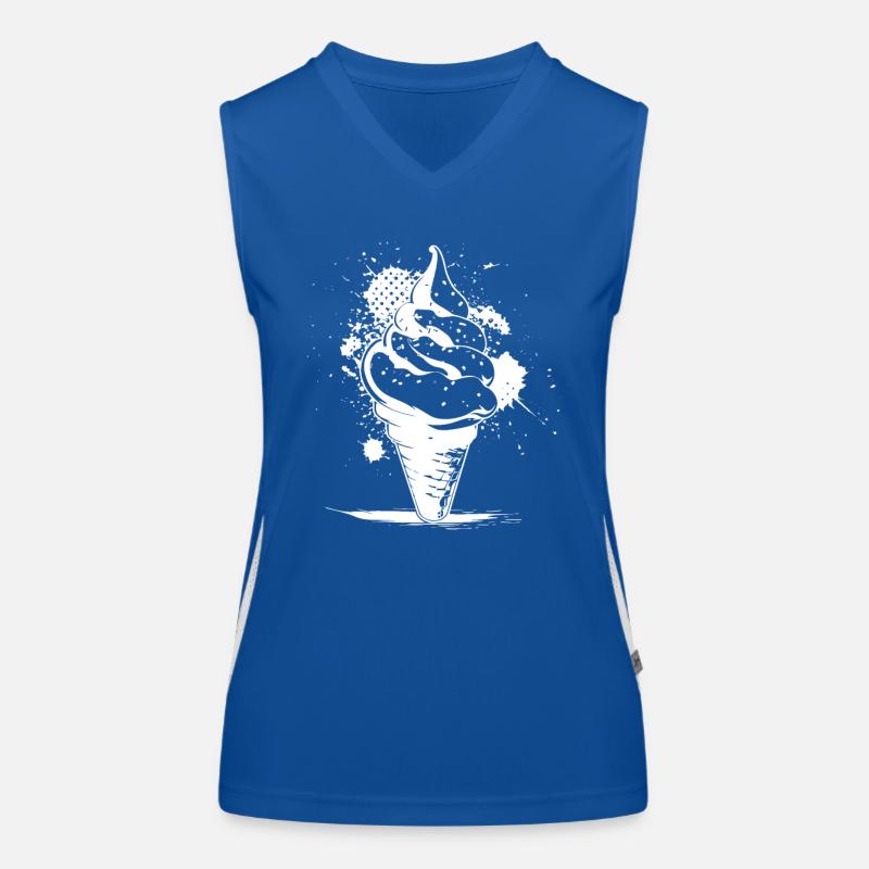 Cornet de crème glacée Dessin Débardeur respirant contrasté Femme