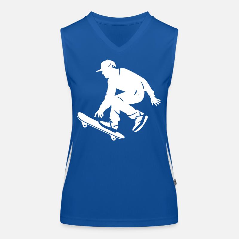 Skateboarding Junge Funktionelles Kontrast-Tank Top für Frauen