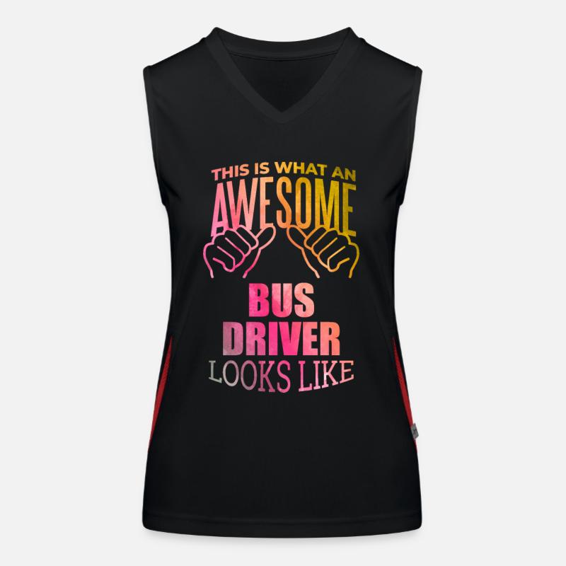 Busfahrer Funktionelles Kontrast-Tank Top für Frauen