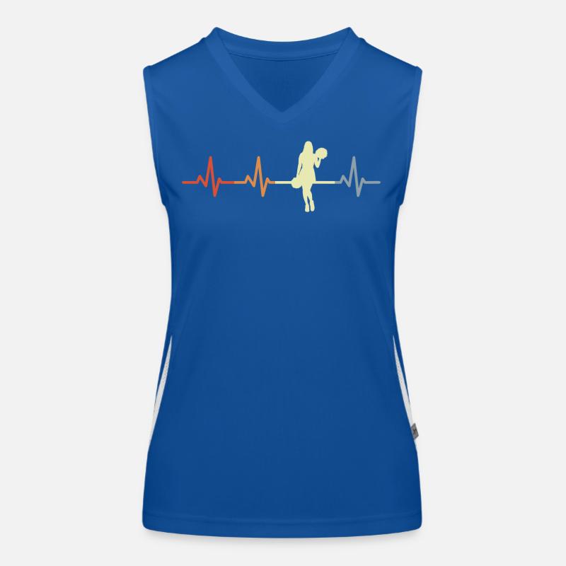 Cheerleader Cardiogram Women's Functional Contrast Tank Top