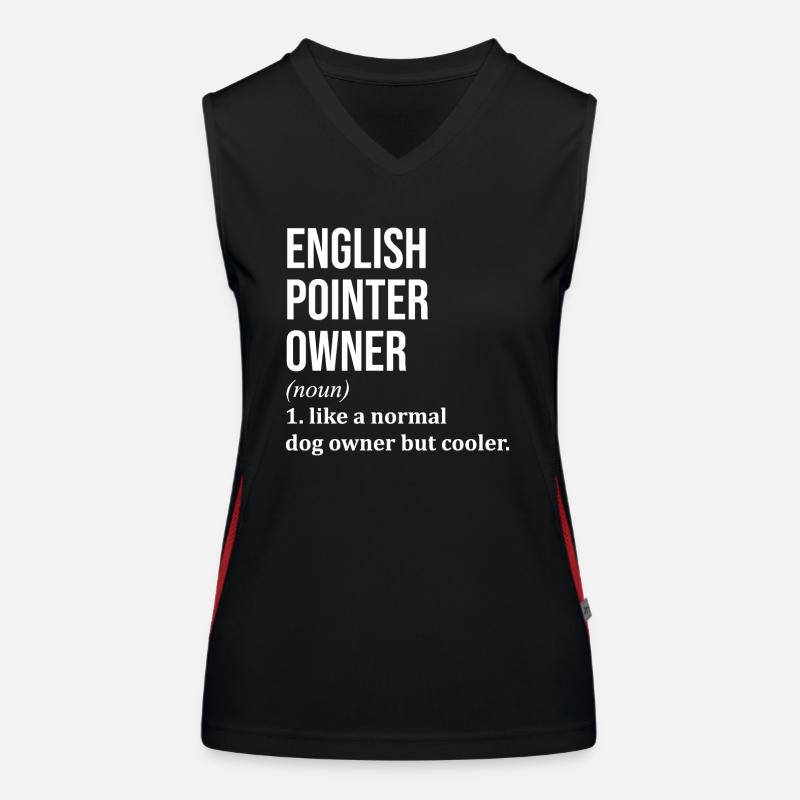Pointer anglais Débardeur respirant contrasté Femme