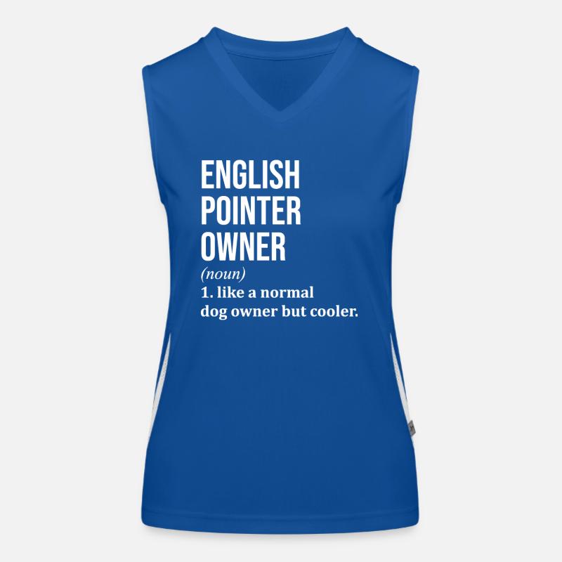 Pointer anglais Débardeur respirant contrasté Femme