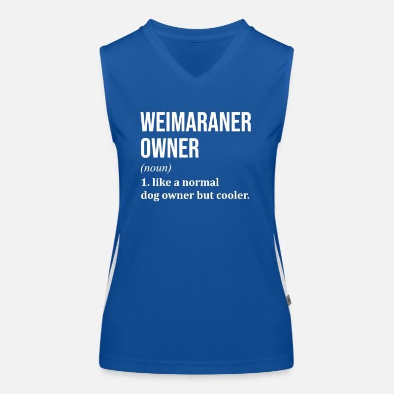 Weimaraner Funktionelles Kontrast-Tank Top für Frauen