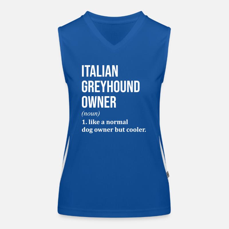 Windhund Funktionelles Kontrast-Tank Top für Frauen