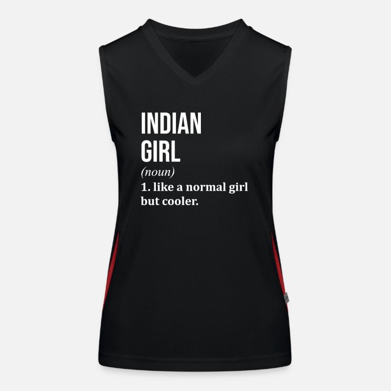 Inde Débardeur respirant contrasté Femme