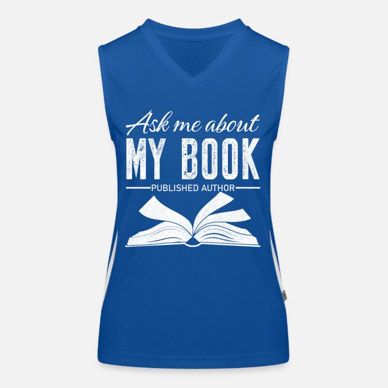 Ask me about my book published author Women's Functional Contrast Tank Top