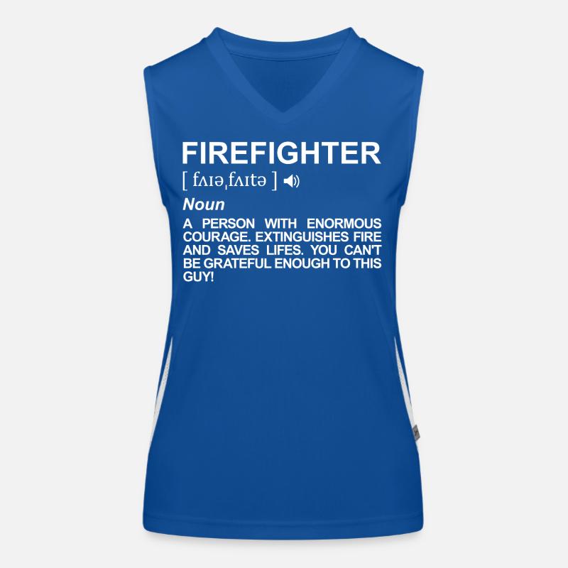 Définition de pompier Débardeur respirant contrasté Femme