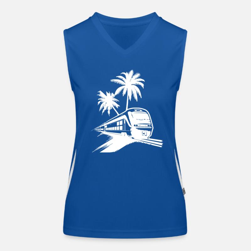 Railway Sketch Women's Functional Contrast Tank Top