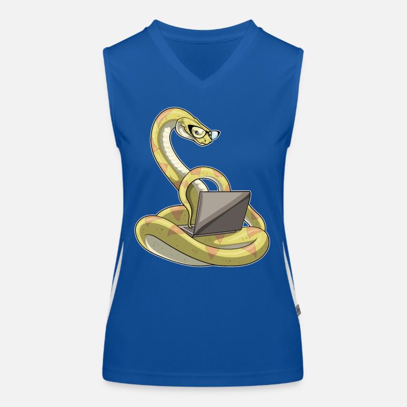 Ordinateur portable serpent Débardeur respirant contrasté Femme