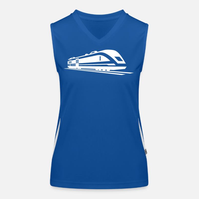 Dessin de train Débardeur respirant contrasté Femme