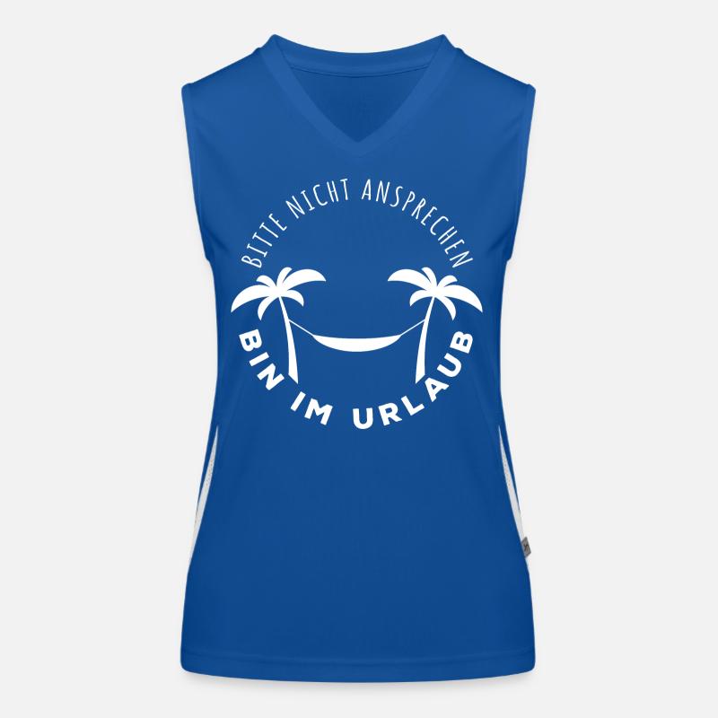 Bitte nicht ansprechen, bin im Urlaub Funktionelles Kontrast-Tank Top für Frauen