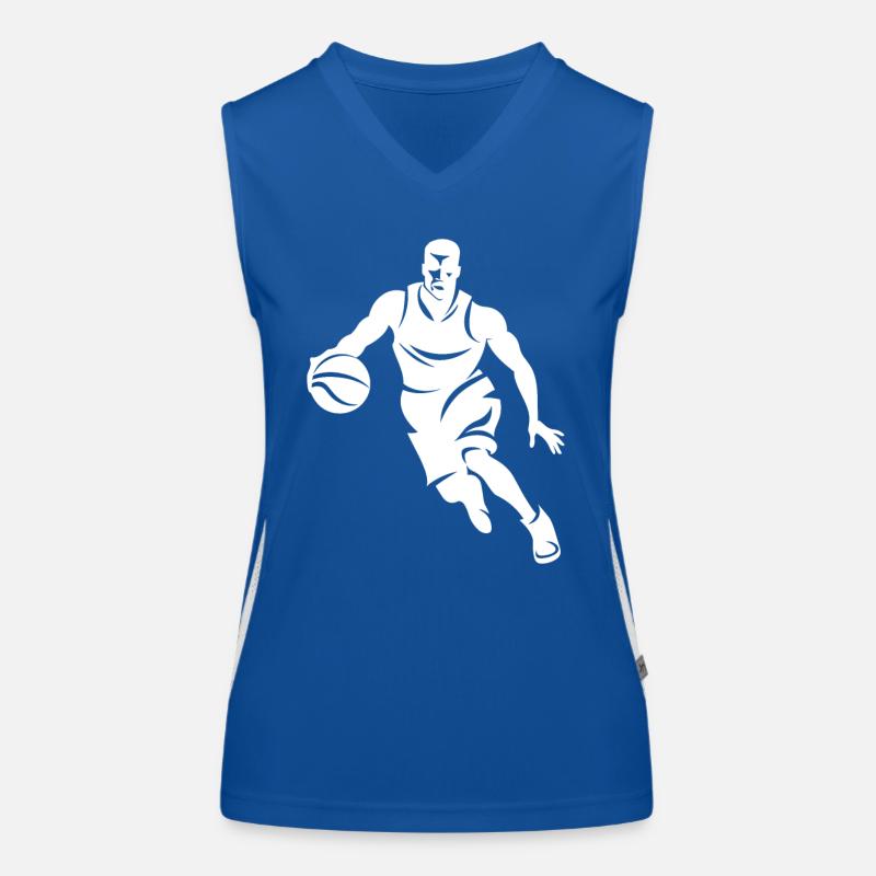 Basketteur Débardeur respirant contrasté Femme