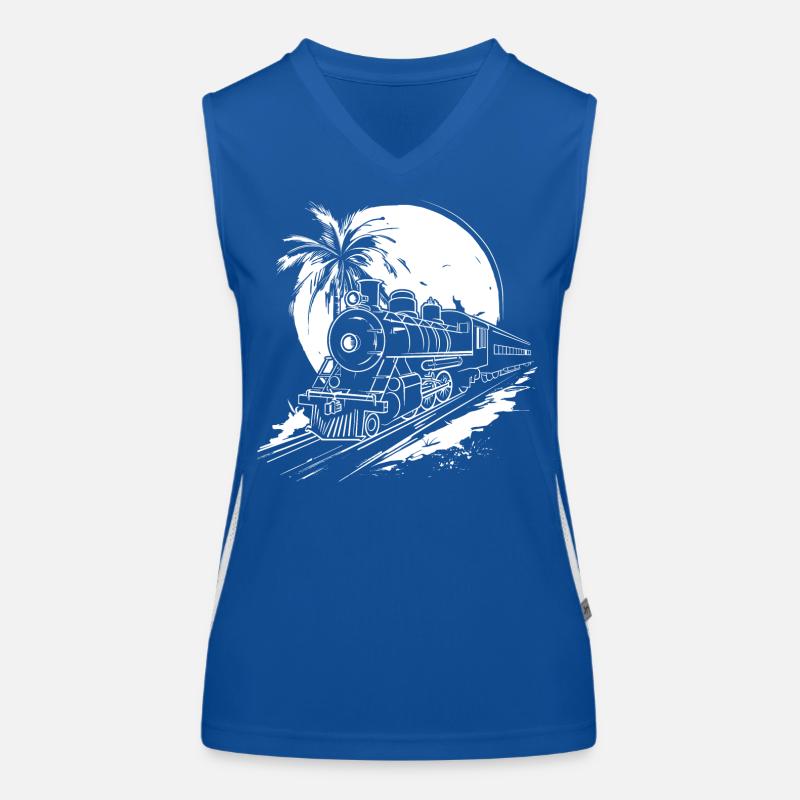 Railway Graphic Women's Functional Contrast Tank Top
