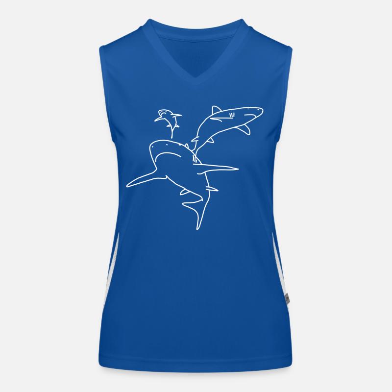 Requins Débardeur respirant contrasté Femme