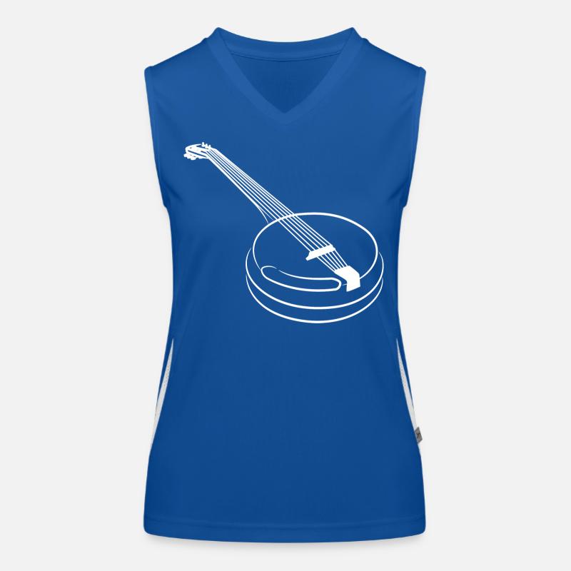 Banjo Sketch Women's Functional Contrast Tank Top