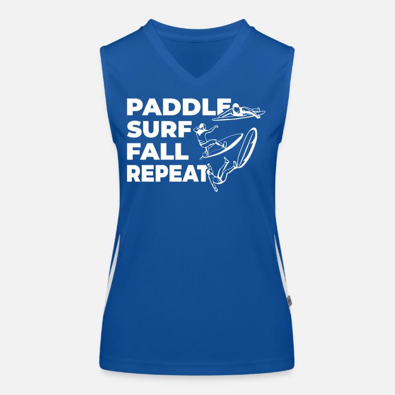 Paddle Surf Fall Repeat Women's Functional Contrast Tank Top
