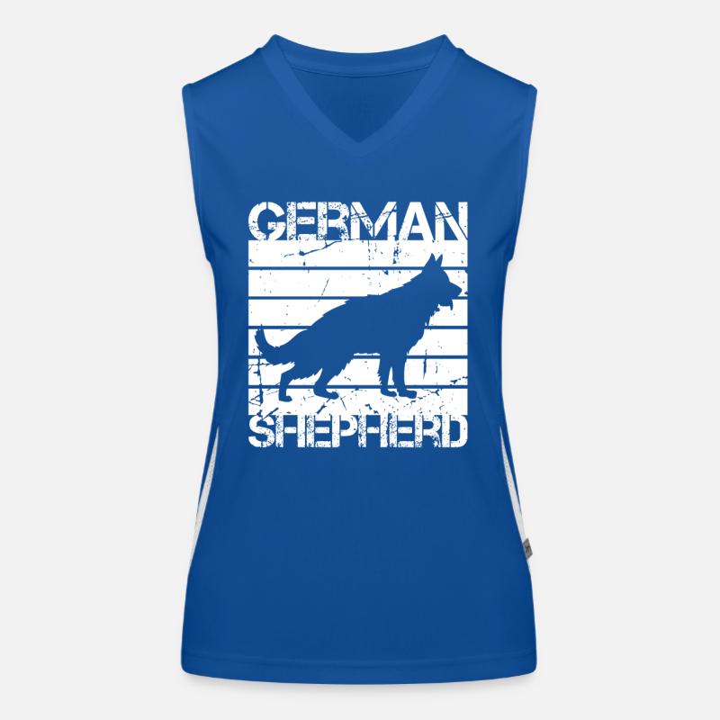 German Shepherd Women's Functional Contrast Tank Top