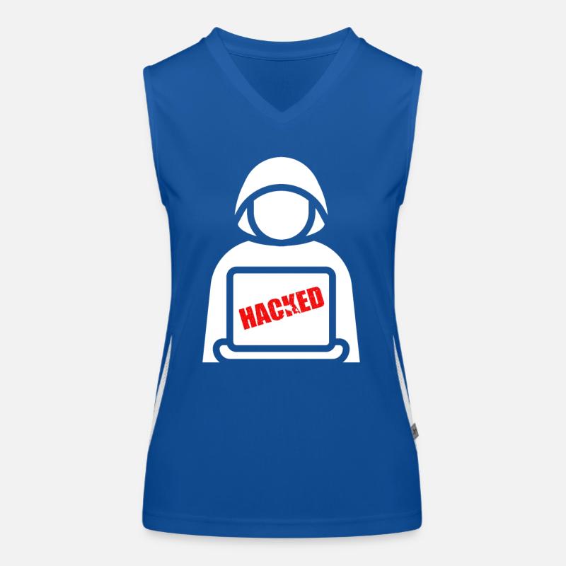 Hackers in the shadows Women's Functional Contrast Tank Top