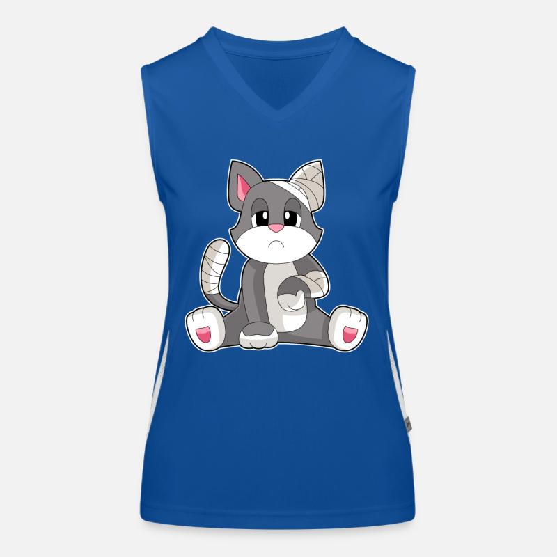 Bandage pour chat Débardeur respirant contrasté Femme