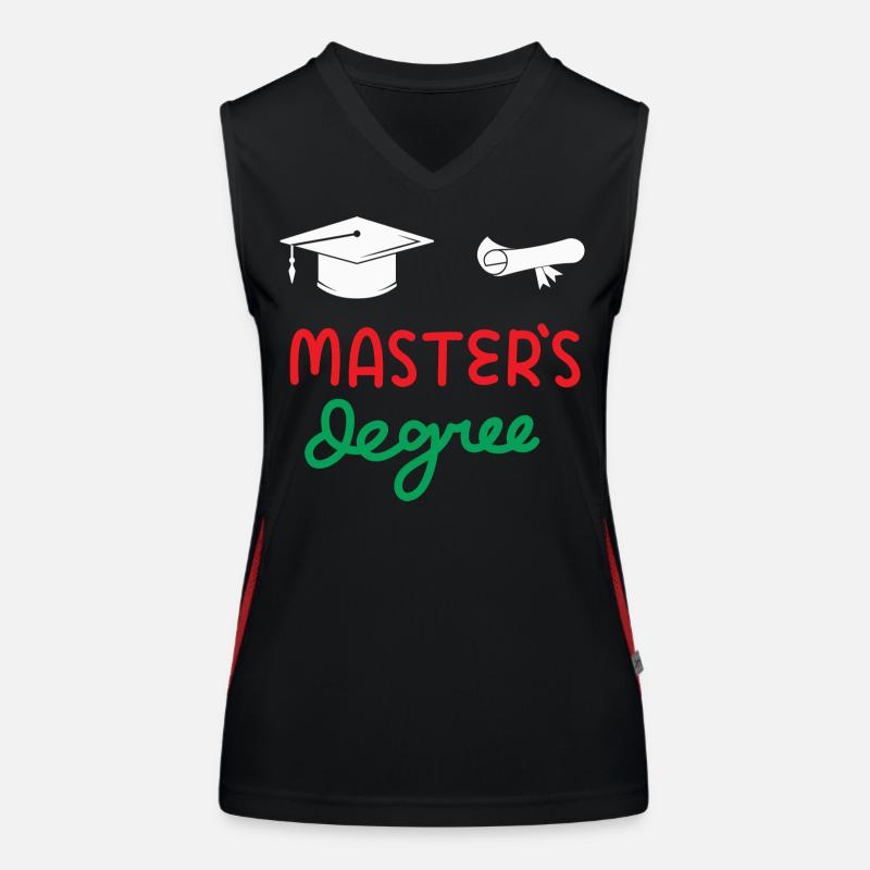 Master's Degree Women's Functional Contrast Tank Top