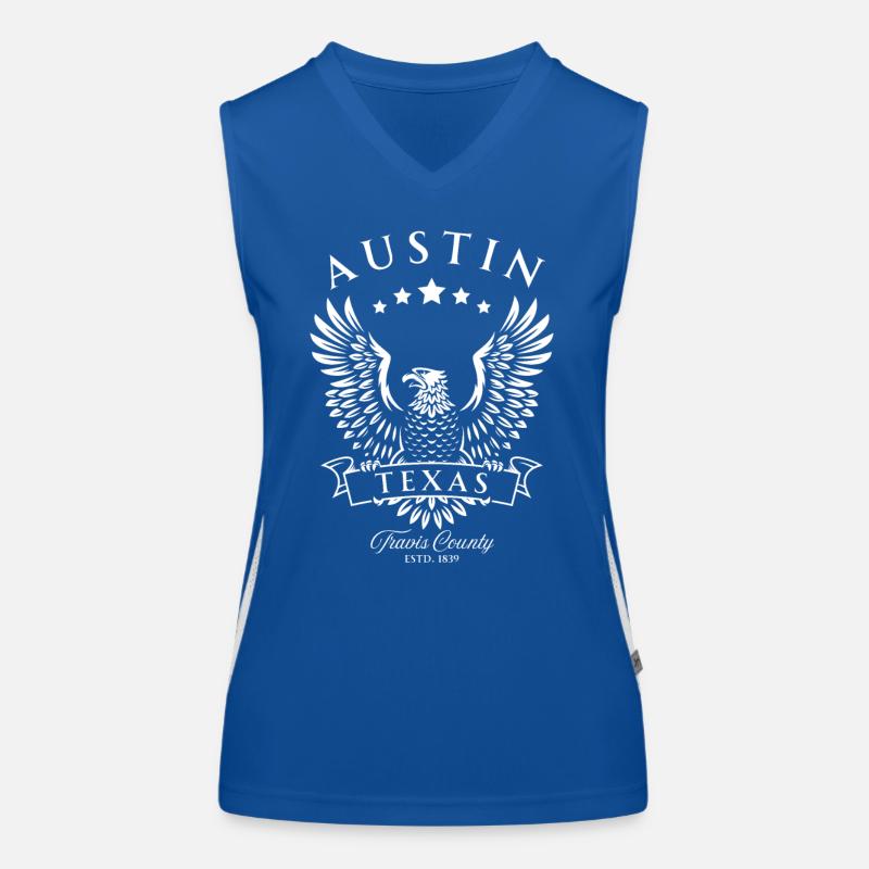 Austin Texas American Vintage Eagle Débardeur respirant contrasté Femme