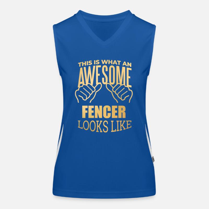 Fechten Funktionelles Kontrast-Tank Top für Frauen