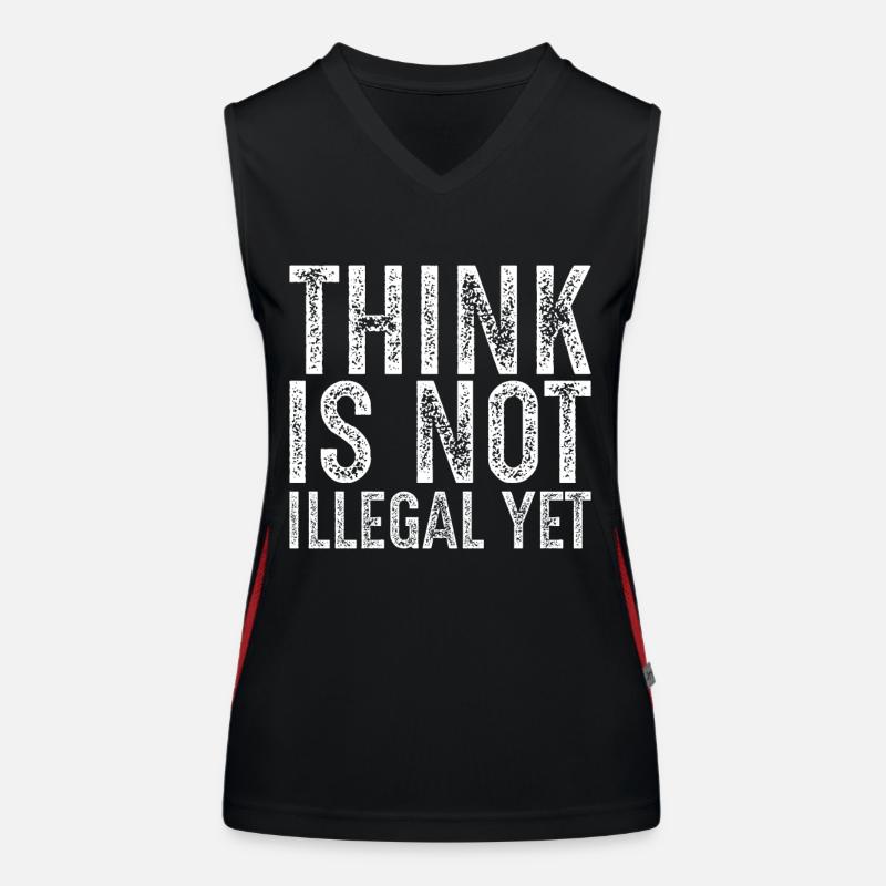 think is not illegal yet Débardeur respirant contrasté Femme