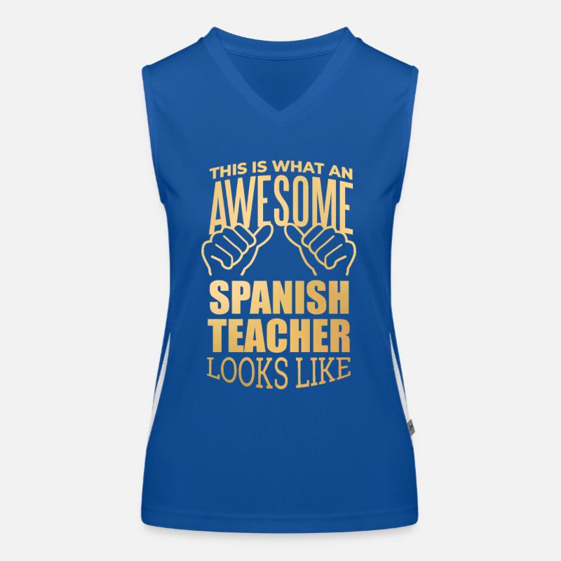 Espagnol Débardeur respirant contrasté Femme