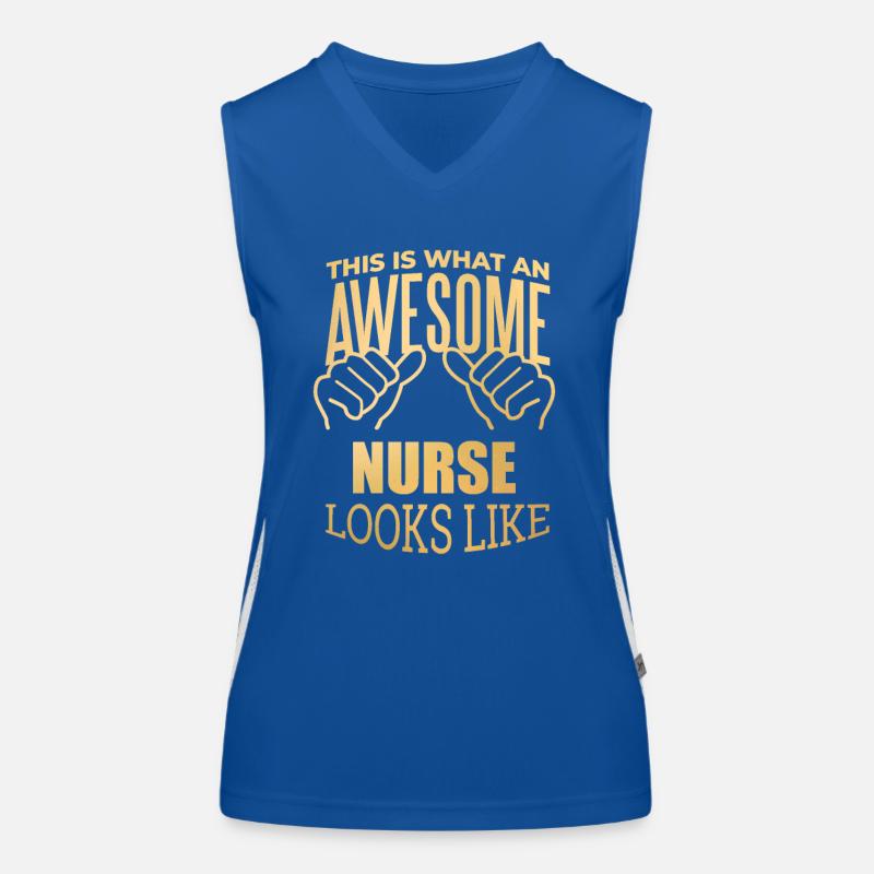 Krankenschwester Funktionelles Kontrast-Tank Top für Frauen