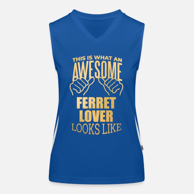 Frettchen Funktionelles Kontrast-Tank Top für Frauen