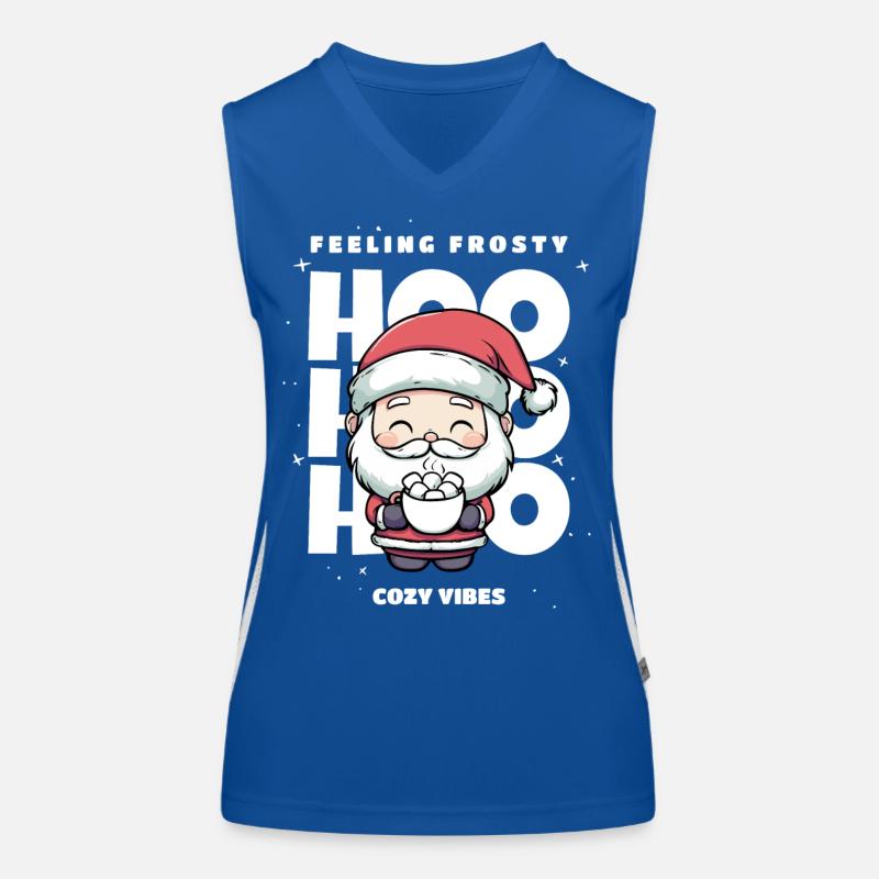 Weihnachten Pullover - Weihnachtsmann, Geschenk Funktionelles Kontrast-Tank Top für Frauen