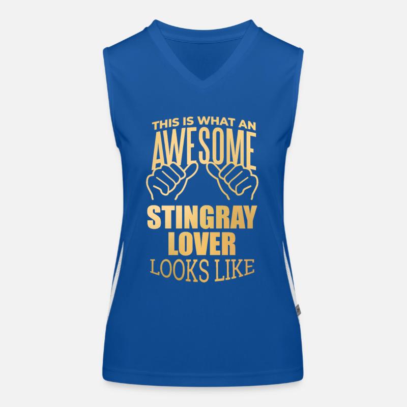 Stachelrochen Funktionelles Kontrast-Tank Top für Frauen