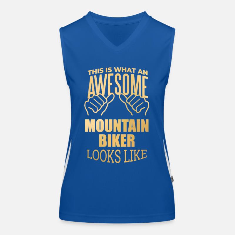 Mountainbiker Funktionelles Kontrast-Tank Top für Frauen