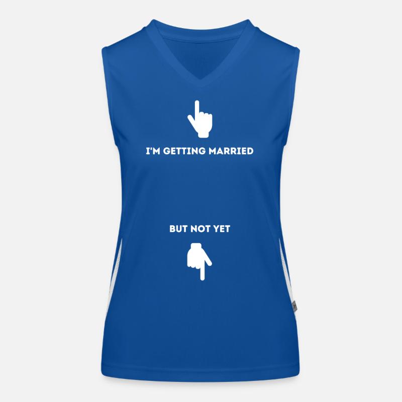 Ich heirate Funktionelles Kontrast-Tank Top für Frauen