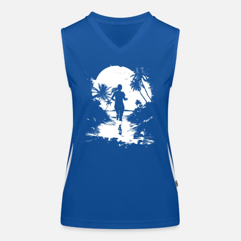 Courir Débardeur respirant contrasté Femme