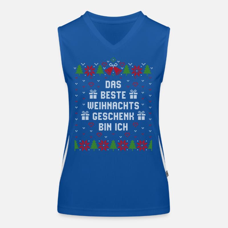Das beste Weihnachtsgeschenk bin ich Funktionelles Kontrast-Tank Top für Frauen