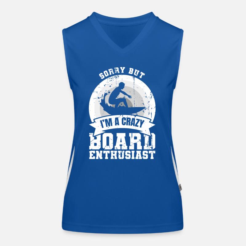 Wave Rider Joke Women's Functional Contrast Tank Top