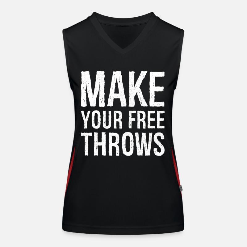 make your free throws Women's Functional Contrast Tank Top