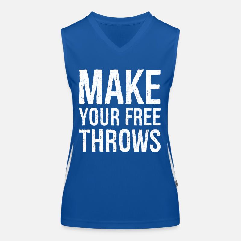 make your free throws Women's Functional Contrast Tank Top