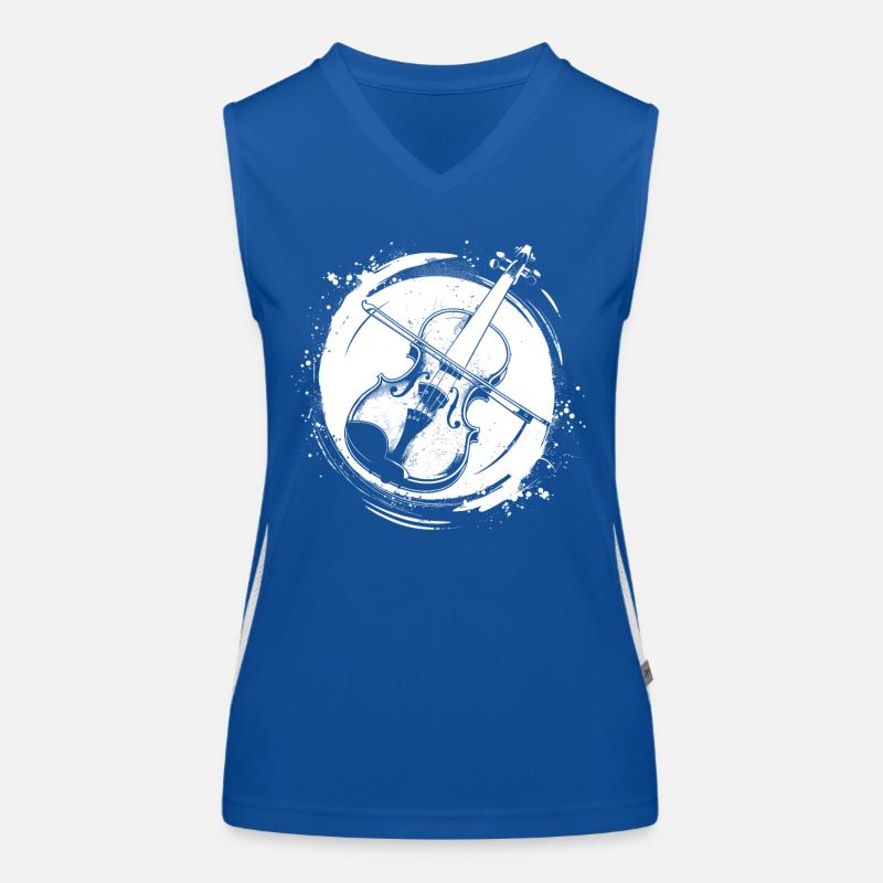 Violine Funktionelles Kontrast-Tank Top für Frauen