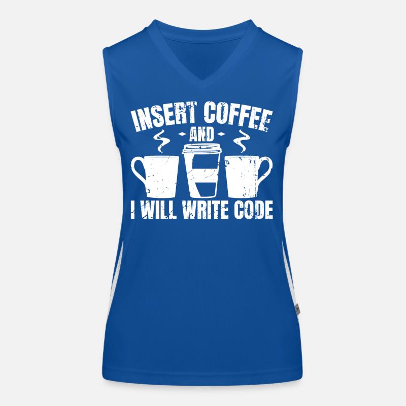 Programmierer Lustige Witze Funktionelles Kontrast-Tank Top für Frauen
