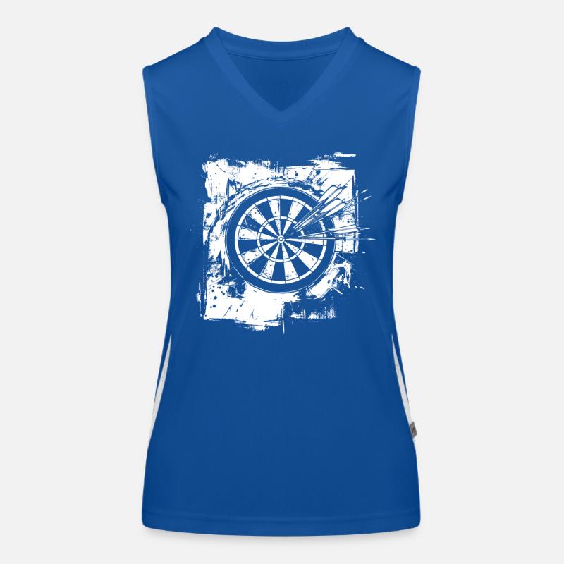 Lustige Dartscheibe Funktionelles Kontrast-Tank Top für Frauen