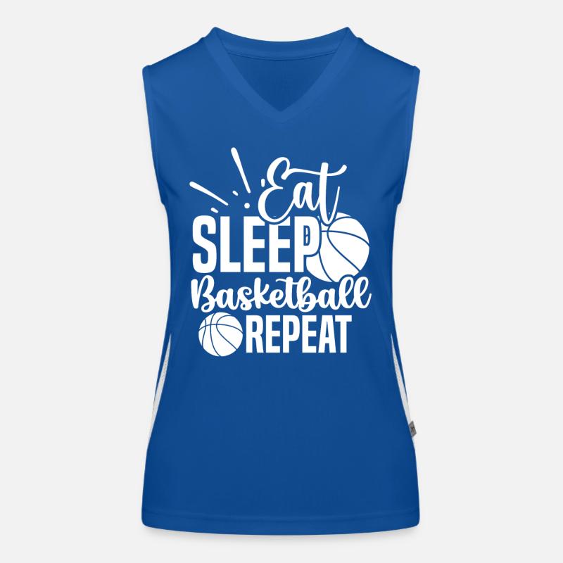 Manger dormir basket répéter blanc Débardeur respirant contrasté Femme