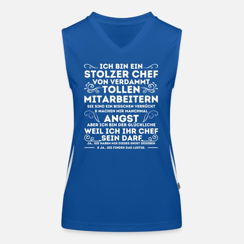EIN STOLZER CHEF VON VERDAMMT TOLLEN MITARBEITERN Funktionelles Kontrast-Tank Top für Frauen