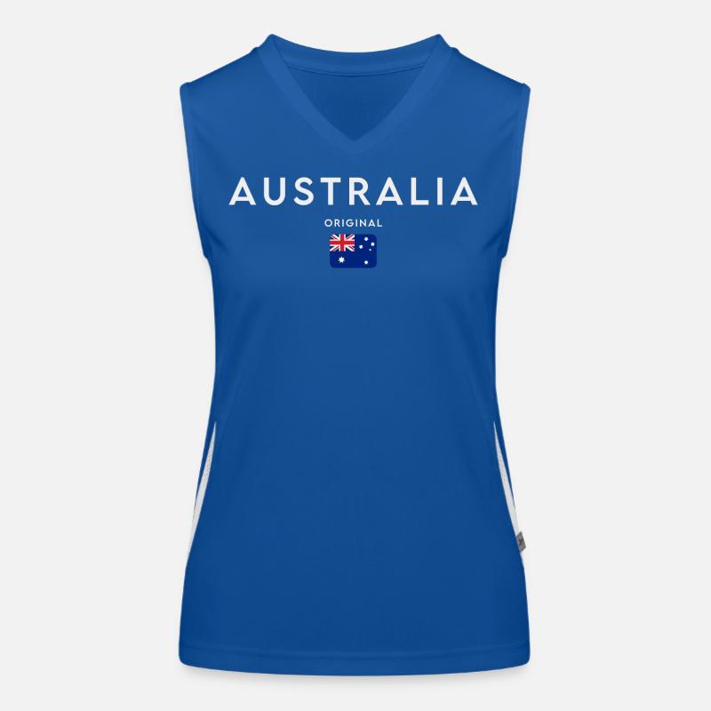Australian flag, Australian pride Women's Functional Contrast Tank Top