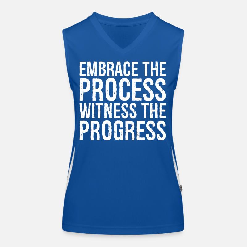 Embrassez le processus, observez les progrès Débardeur respirant contrasté Femme
