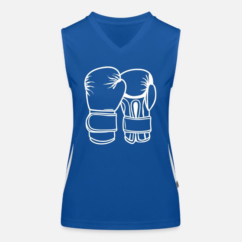Boxhandschuhe Skizze Funktionelles Kontrast-Tank Top für Frauen
