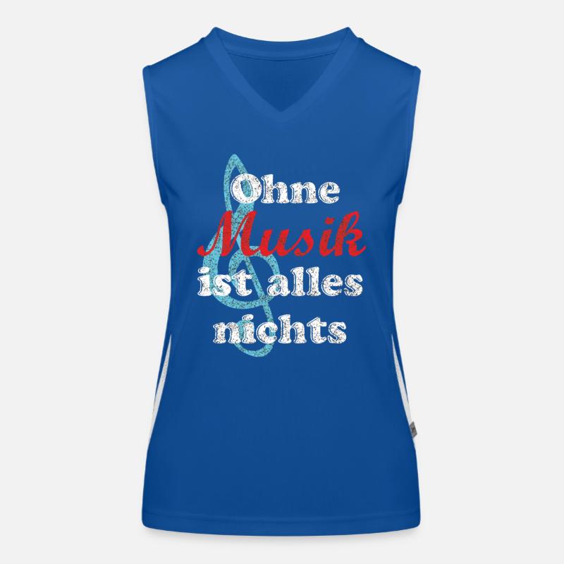 musik Funktionelles Kontrast-Tank Top für Frauen