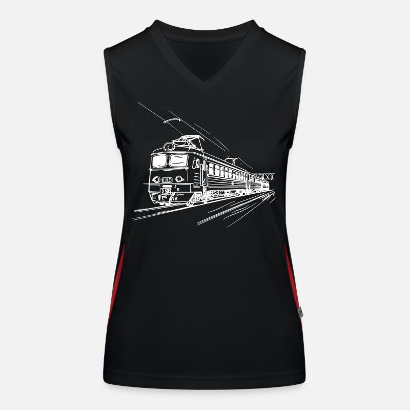 Railway Drawing Women's Functional Contrast Tank Top